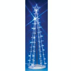 Lemax lighted silhouette tree blue General 2007