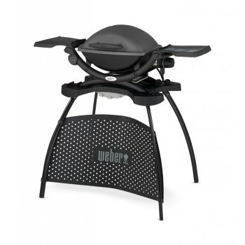 Weber Q 1400 elektrische barbecue met onderstel dark grey