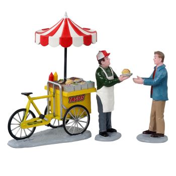 Lemax taco cart, s/3 Caddington Village 2021