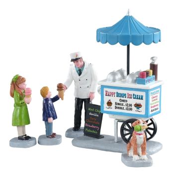 Lemax happy scoops ice cream cart, s/5 Caddington Village 2021