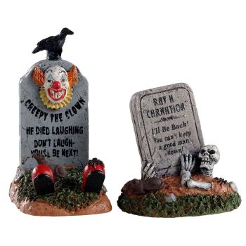 Lemax crazy headstones s/2 Spooky Town 2020