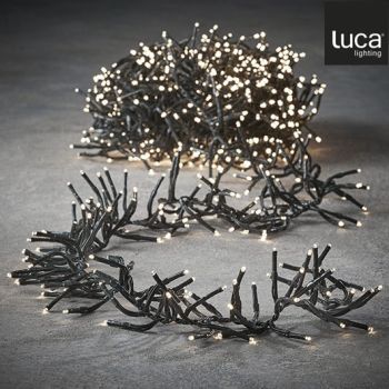 Luca Lighting - Cluster classic white 1152led IP44 8 function controller and timer- l800cm