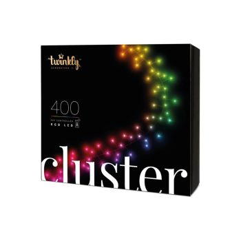 Twinkly generation II LED kerstverlichting cluster 400 lampjes 6 meter multicolor