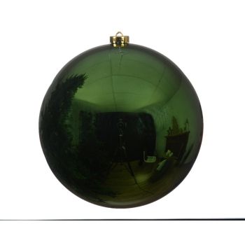 Decoris kunststof kerstbal 20 cm groen 1 stuks