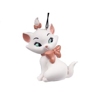 Kurt S. Adler kunststof kerstbal Disney Marie 10cm wit 