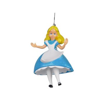 Kurt S. Adler kunststof kerstbal Disney Alice 10cm multi 