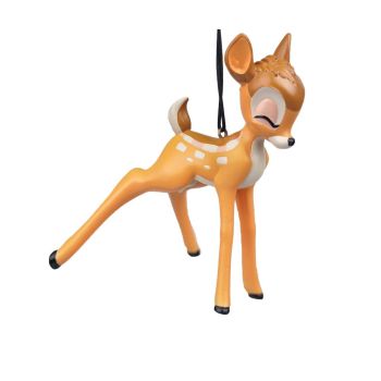 Kurt S. Adler kunststof kerstbal Disney Bambi 9cm bruin 