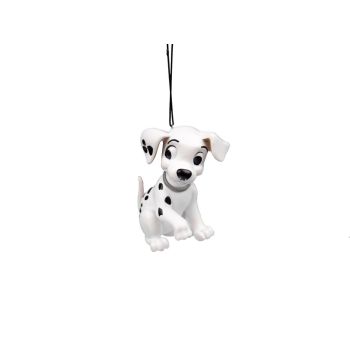 Kurt S. Adler kunststof kerstbal Disney Dalmatier 9cm wit 