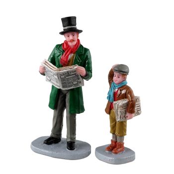 Lemax merry newsboy, set of 2 Caddington Village 2023