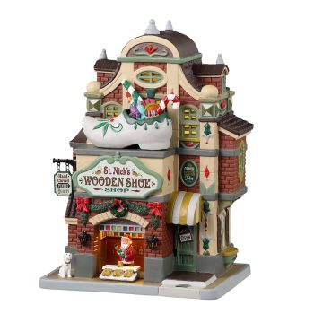 Lemax st. nick's wooden shoe shop Caddington Village 2023