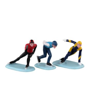 Lemax speed skaters, set of 3 Vail Village 2023