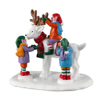 Lemax reindeer snowman Santa's Wonderland 2023