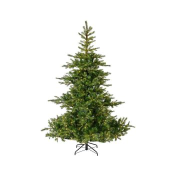 Everlands Grandis Fir kunstkerstboom met verlichting groen 2,1 m x 1,5 m