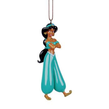 Kurt S. Adler kunststof kerstbal Disney Jasmine 8cm multi 