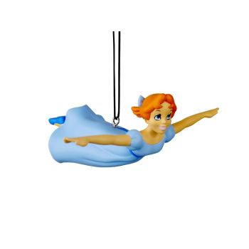 Kurt S. Adler kunststof kerstbal Disney Wendy 8cm blauw 