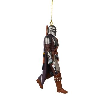 Kurt S. Adler kunststof kerstbal Star Wars Mandalorian 8cm multi 