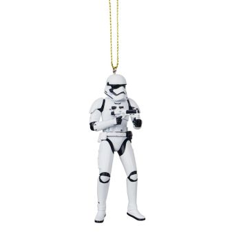 Kurt S. Adler kunststof kerstbal Star Wars Storm Trooper 8cm wit 