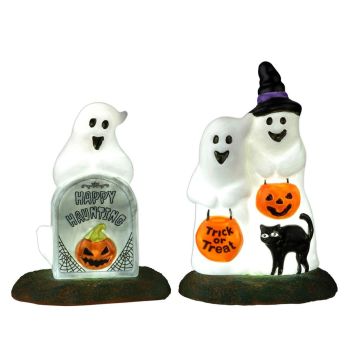 Lemax happy halloween ghosts, set of 2 Spooky Town 2022