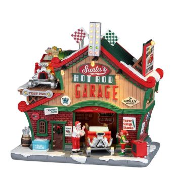 Lemax santa’s hot rod garage Santa's Wonderland 2022