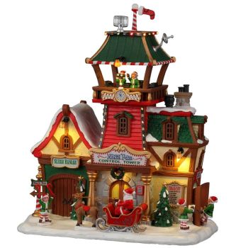 Lemax north pole control tower Santa's Wonderland 2022