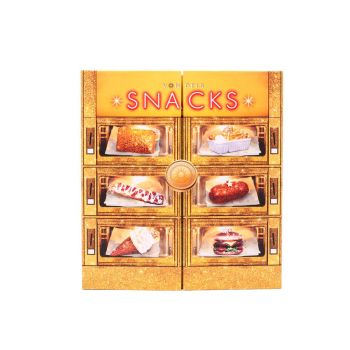 Vondels glazen kerst ornament mini set snackmuur multi 6 stuks