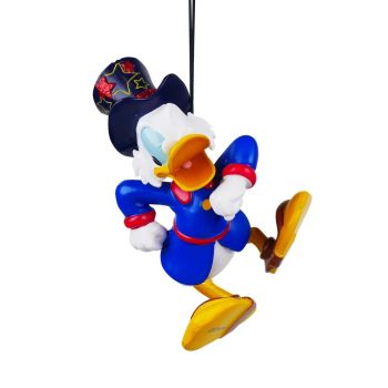 Kurt S. Adler kunststof kerstbal Disney Dagobert Duck 11cm multi 