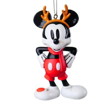 Kurt S. Adler kunststof kerstbal Disney Mickey Mouse 6cm multi 