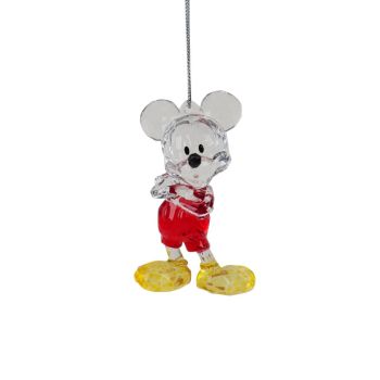 Kurt S. Adler kunststof kerstbal Disney 100 jaar Mickey Mouse 8cm multi 