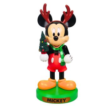 Kurt S. Adler Disney notenkraker Mickey Mouse met gewei 15cm multi