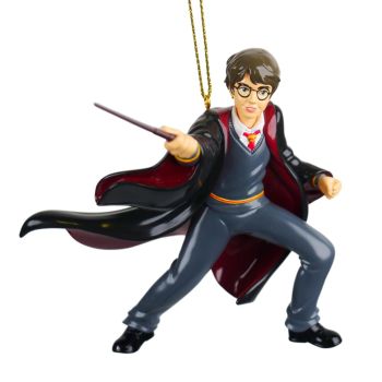 Kurt S. Adler kunststof kerstbal Harry Potter 12cm grijs 