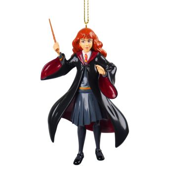 Kurt S. Adler kunststof kerstbal Harry Potter Hermoine Granger 12cm grijs 