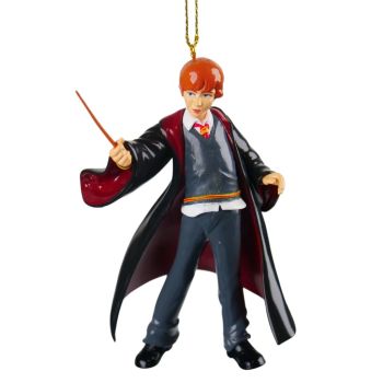 Kurt S. Adler kunststof kerstbal Harry Potter Ronald Weasley 12cm grijs 