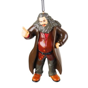 Kurt S. Adler kunststof kerstbal Harry Potter Hagrid 10cm bruin 