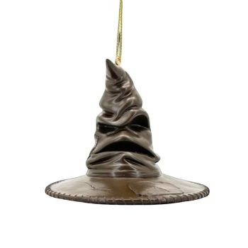 Kurt S. Adler kunststof kerstbal Harry Potter Sorting Hat 7cm bruin 