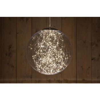 Bal helder 37cm/300led warm wit- 5m -> Clear ball 37cm/300led warm white- 5m