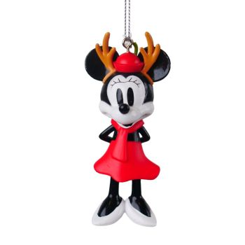 Kurt S. Adler kunststof kerstbal Disney Minnie Mouse 6cm multi 