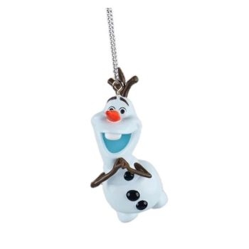 Kurt S. Adler kunststof kerstbal Disney Olaf 8cm wit 