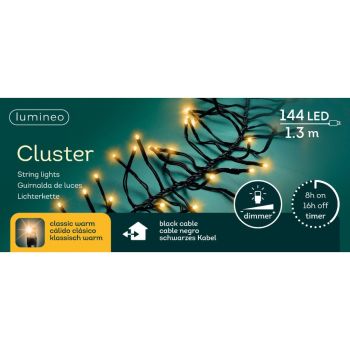 Led clusterverlichting buiten 144led 1.3m classic