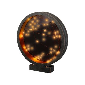 Lumineo kerstverlichting microled lijst l4b25h28c zwart