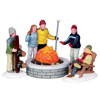 Lemax fire pit s/5 Vail Village 2010