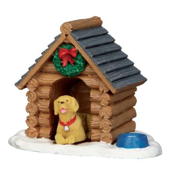 Lemax log cabin dog house Vail Village 2015