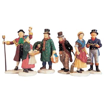 Lemax village people figurines s/6 Caddington Village 1999