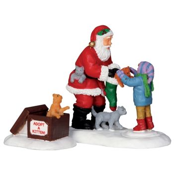 Lemax santa and kittens s/2 General 2012