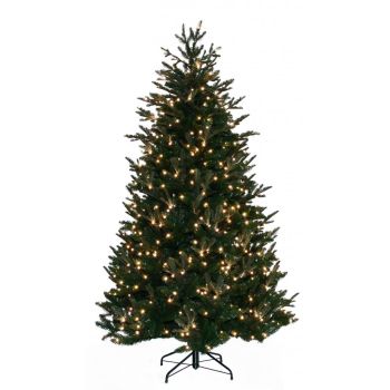 Own Tree Irish Pine kunstkerstboom met verlichting groen 2,4 m x 1,35 m